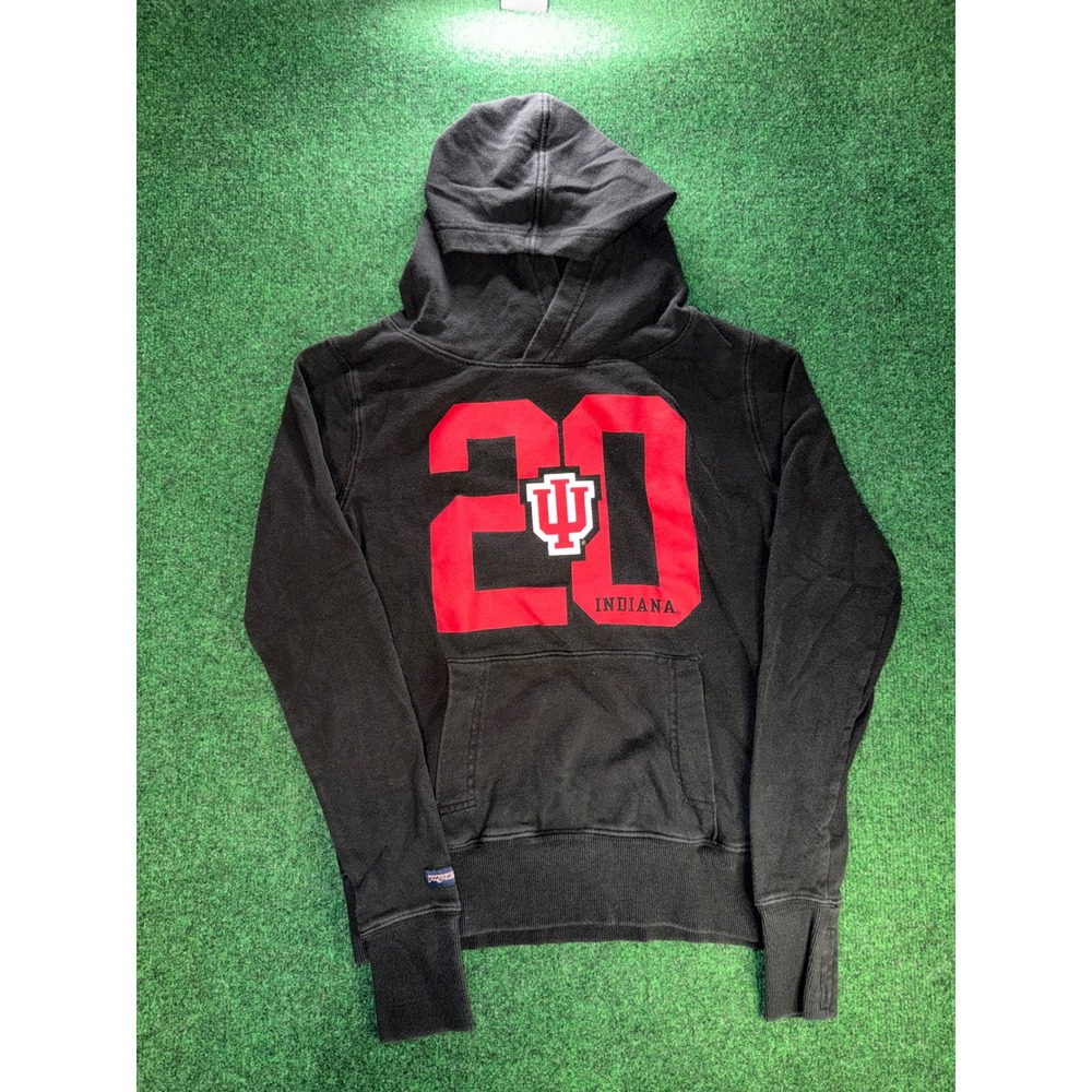 Jansport Indiana University Hoosiers Hoodie Mens Medium Black IU 20 Sweatshirt